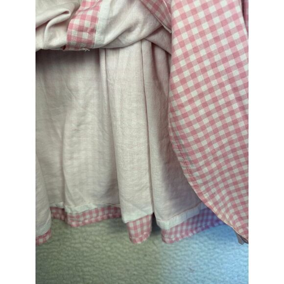 Vintage Brigette Bardot X La Redoute Pink Gingham Mini Y2K Babydoll SundressREAD - Picture 9 of 11